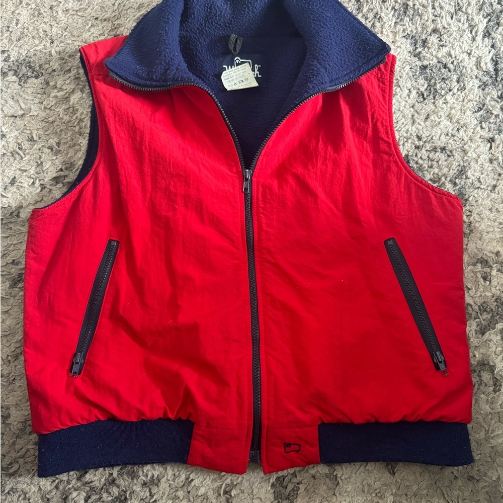 Vintage Woolrich fleece vest men’s size large